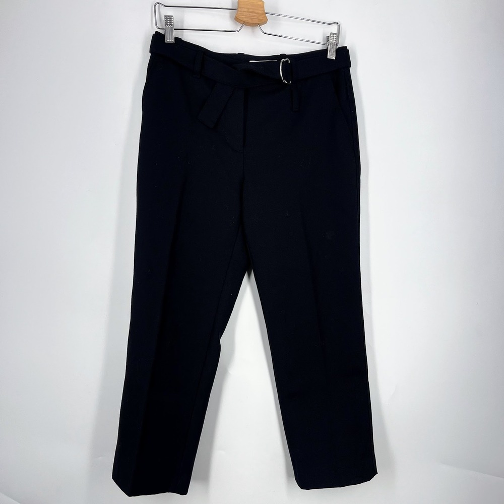 3.1 Phillip LIm Womens Belted Straight Leg‎ Trousers Mid Rise Career Dress Pants